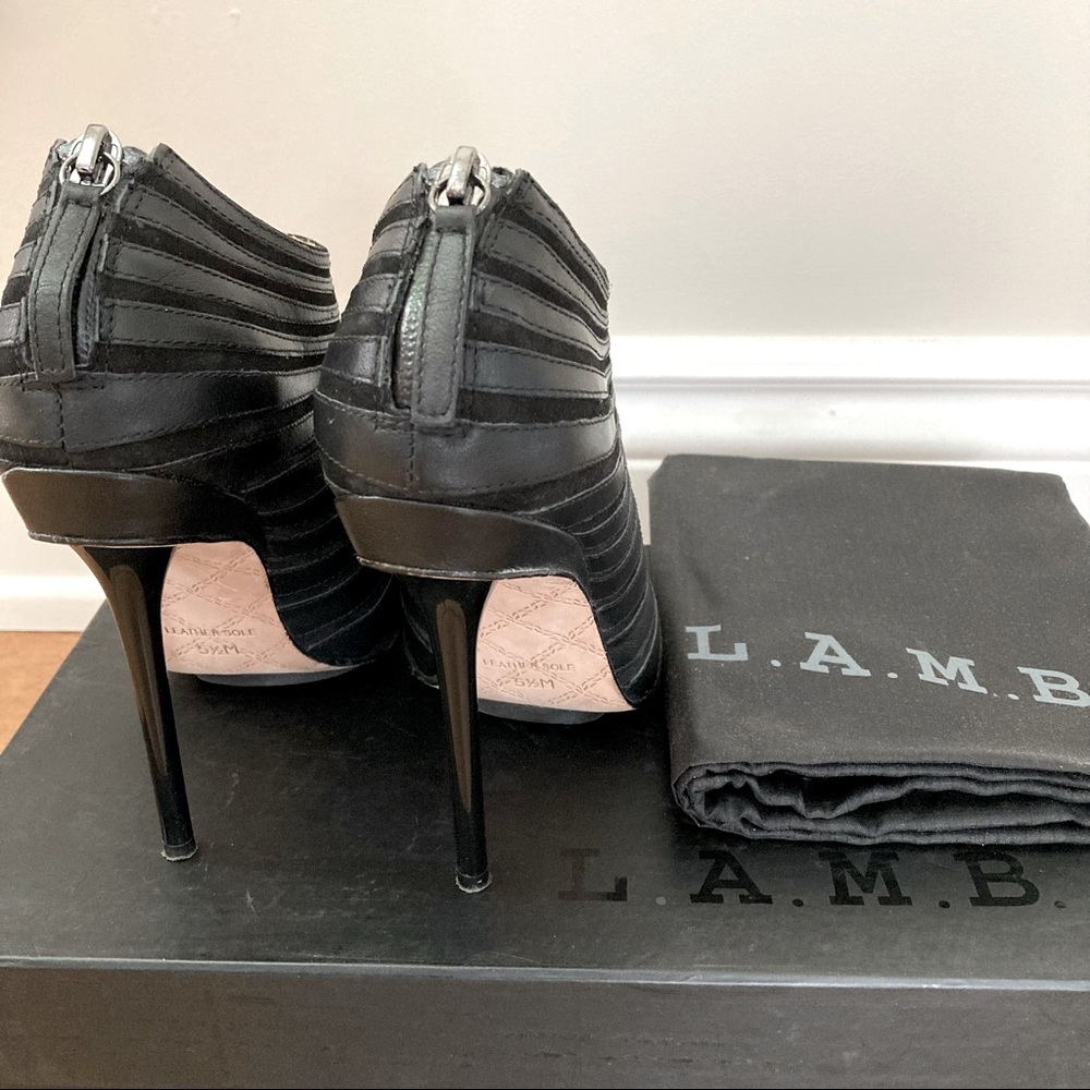 L.A.M.B Bindi Peep-toe Bootie